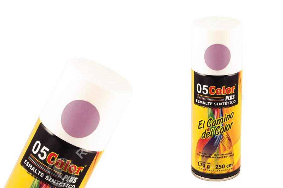 ESMALTE SINTETICO "05" EN AEROSOL COLOR LILA PASTEL X 250 CC. (PACK X 6 UND) 