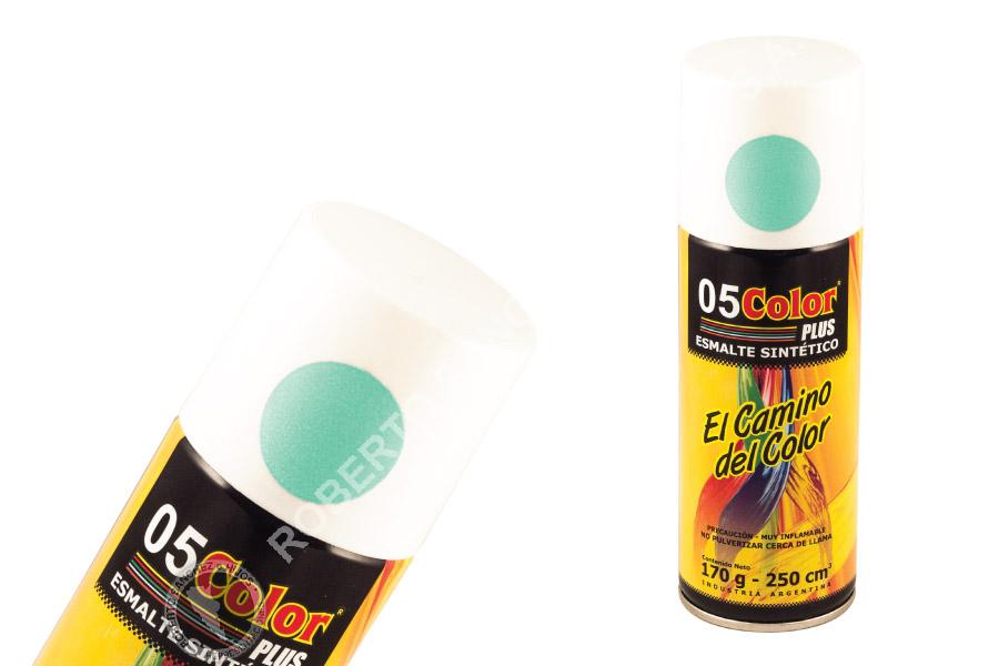 ESMALTE SINTETICO "05" EN AEROSOL COLOR VERDE PASTEL X 250 CC. (PACK X 6 UND) 