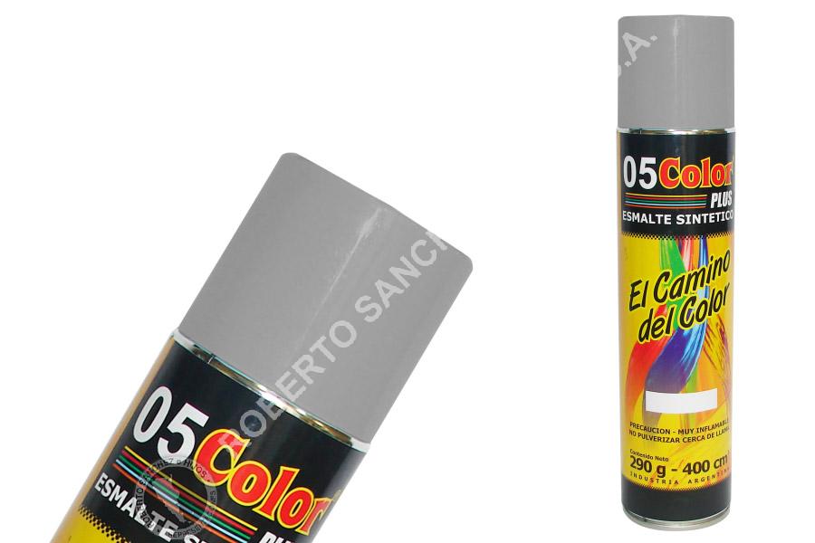 ESMALTE SINTETICO "05" EN AEROSOL COLOR GRIS ESPACIAL X 400 CC. (PACK X 6 UNID) 