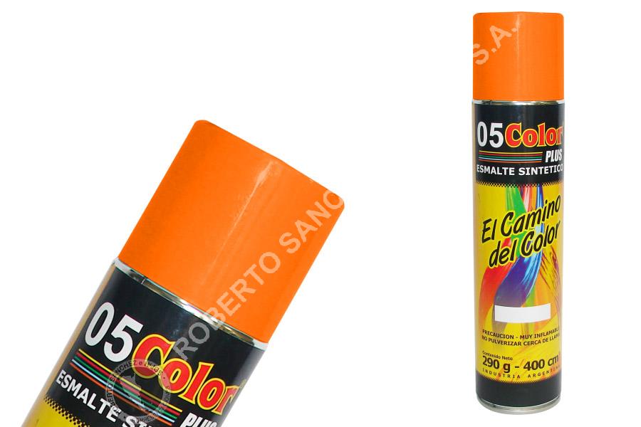 ESMALTE SINTETICO "05" EN AEROSOL COLOR NARANJA X 400 CC. (PACK X 6 UNIDADES) 