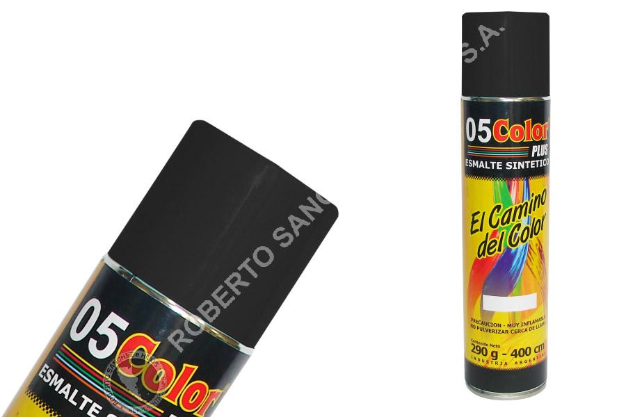 ESMALTE SINTETICO "05" EN AEROSOL COLOR NEGRO X 400 CC. (PACK X 6 UNIDADES) 