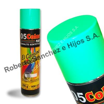 ESMALTE SINTETICO "05" EN AEROSOL COLOR VERDE CLARO X 400 CC. (PACK X 6 UNID) 