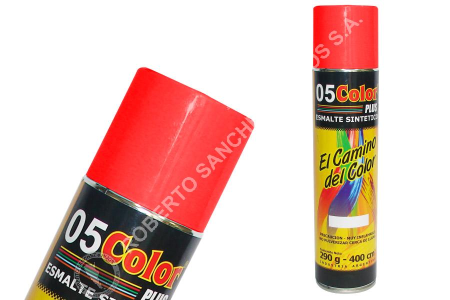 ESMALTE SINTETICO "05" EN AEROSOL COLOR BERMELLON X 400 CC. (PACK X 6 UNIDADES) 