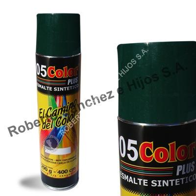 ESMALTE SINTETICO "05" EN AEROSOL COLOR VERDE INGLES X 400 CC. (PACK X 6 UND) 