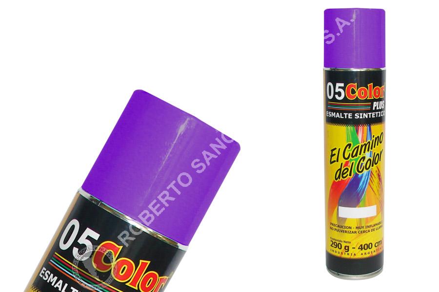 ESMALTE SINTETICO "05" EN AEROSOL COLOR VIOLETA X 400 CC. (PACK X 6 UNIDADES) 