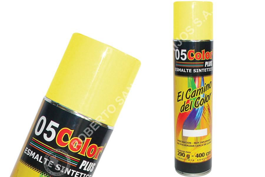 ESMALTE SINTETICO "05" EN AEROSOL COLOR AMARILLO X 400 CC. (PACK X 6 UNDADES) 