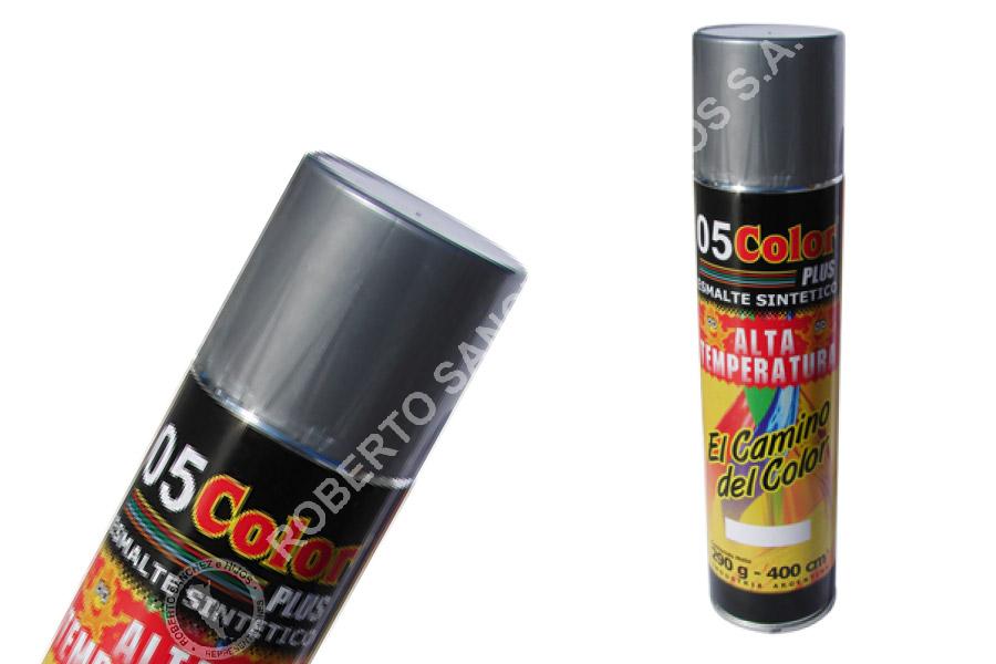 ESMALTE SINTETICO "05" EN AEROSOL COLOR NEGRO ALTA TEMPERATURA 600ø X 400 CC. (PACK X 6 UNIDADES)