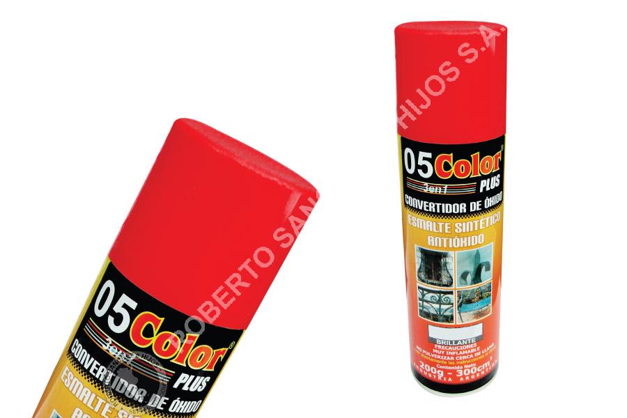 CONVERTIDOR DE OXIDO EN AEROSOL X 300 CC 3 EN 1 (CONVERTIDOR ESMALTE ANTIOXIDO) COLOR BERMELLON (PACK X 6 U)