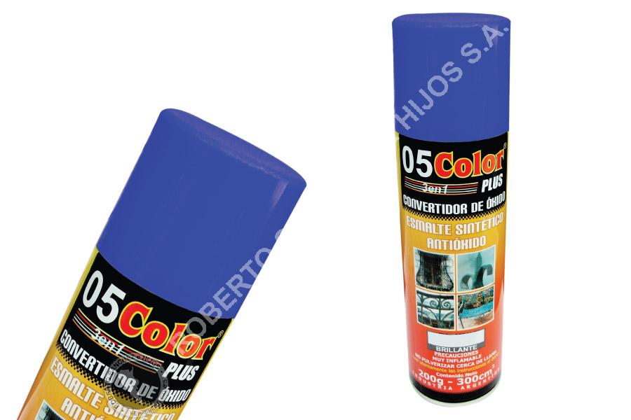 CONVERTIDOR DE OXIDO EN AEROSOL X 300 CC 3 EN 1 (CONVERTIDOR ESMALTE ANTIOXIDO) COLOR AZUL COBALTO (PACK X 6 U)