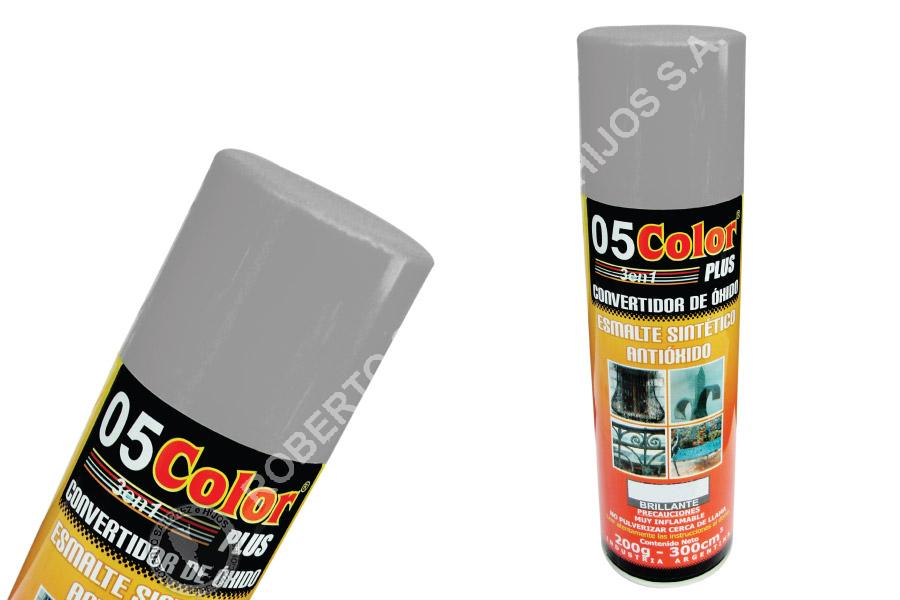 CONVERTIDOR DE OXIDO EN AEROSOL X 300 CC 3 EN 1 (CONVERTIDOR ESMALTE ANTIOXIDO) COLOR GRIS ESPACIAL (PACK X 6 U)