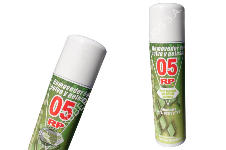 REMOVEDOR DE POLVO Y PELUSA PARA COMPUTADORA "05" EN AEROSOL X 230 CC. (PACK X 6 UNIDADES)