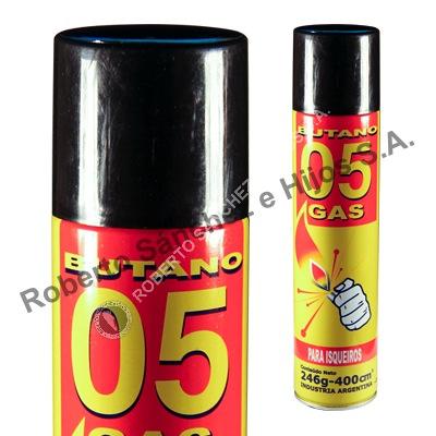 GAS BUTANO PARA ENCENDEDORES EN AEROSOL X 246 GRS (PACK X 6 UNIDADES) 