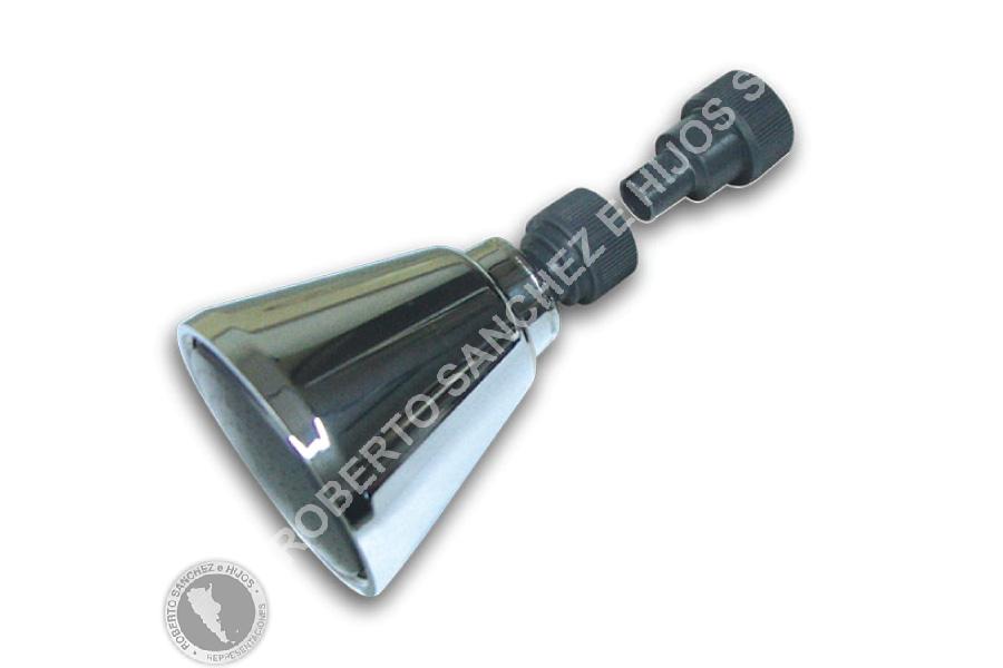 REPUESTO UNIVERSAL PARA DUCHA CON BRAZO MOVIL DE LUJO CROMADA (OFERTA X 100 UND) 
