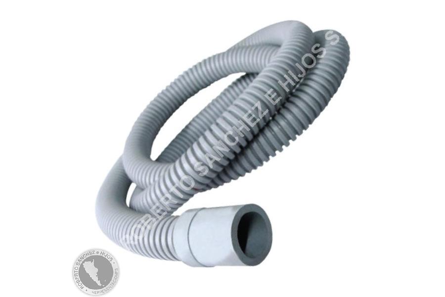 MANGUERA DE DESCARGA PARA LAVARROPA CON CONECTORES - LARGO 1,20 METROS - (OFERTA X 24 UND) (PRECIO X UNIDAD)
