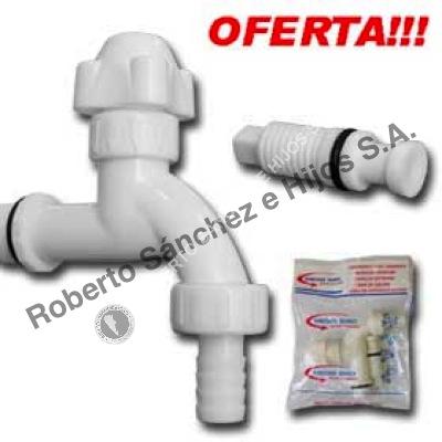 CANILLA CON CUERITO DE 3/4" VOLANTE COPA (OFERTA X  100 UNIDADES) 