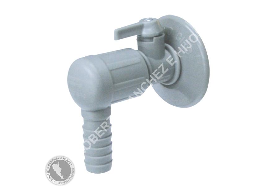 GRIFO ESFERICO DE POLIPROPILENO 1/2" COMPACTO COLOR GRIS (OFERTA X 100 UND) 