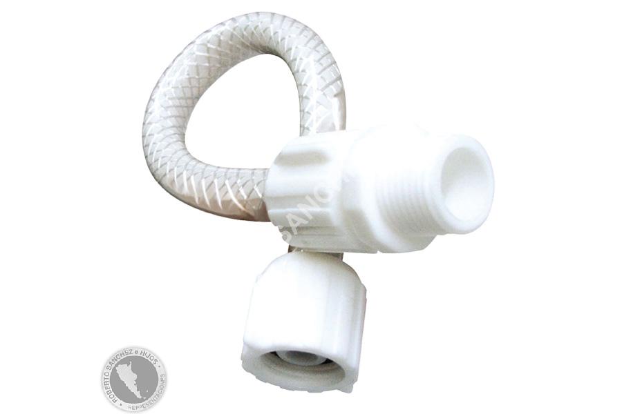 FLEXIBLE REGULABLE MALLADO BLANCO  20 CMS. (OFERTA X 50 UNIDADES)
