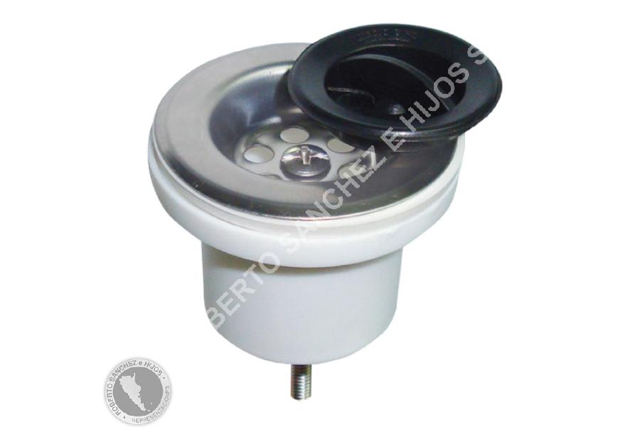 SOPAPA DE 40 MM CON REJILLA DE ACERO INOXIDABLE, TORNILLO DE 3" Y TUERCA (OFERTA X 100 UNIDADES)