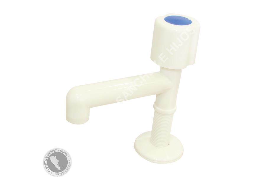 GRIFO PARA MESADA EN POLIPROPILENO CON PICO RECTO FIJO "LINEA NUOVA" (OFERTA X 35 UNIDADES)
