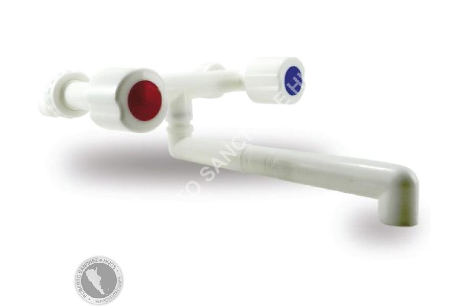 MEZCLADORA PARA PARED EN POLIPROPILENO CON PICO BAJO MOVIL "LINEA NUOVA" (OFERTA X 12 UNIDADES)