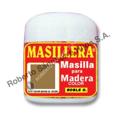 MASILLA PARA MADERA "MASILLERA" COLOR ROBLE OSCURO X 220 GRS. (CAJA X 12 U) 