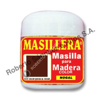 MASILLA PARA MADERA "MASILLERA" COLOR NOGAL X 1 KG. (CAJA X 12 U) 