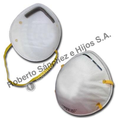 MASCARILLA DESCARTABLE FFP1 CON VALVULA, MODELO PREMIUM (CAJA X 200 UNIDADES) 