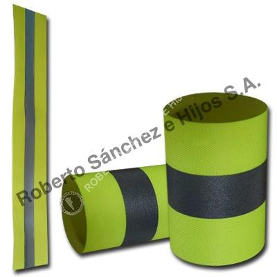 CINTA REFLECTIVA 50 MM. X 50 MTS. BICOLOR AMARILLO FLUO (CAJA X 5 UND) 