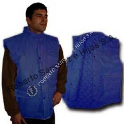 CHALECO "PAMPA" PARA BAJAS TEMPERATURA COLOR AZUL TALLE "L" (CAJA X 10 UND) 