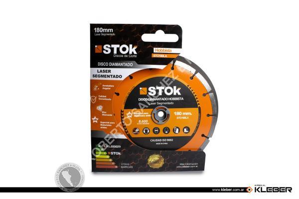 DISCO DIAMANTADO LASER 180 MM.STOK EJE DE 7/8" CON BUJE REDUCTOR A 5/8" (BULTO X 50 UNID)
