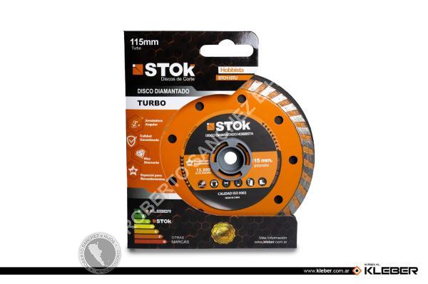 DISCO DIAMANTADO TURBO 115 MM.STOK EJE DE 7/8" CON BUJE REDUCTOR A 5/8" (BULTO X 100 UNID)